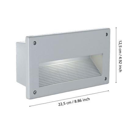 Eglo - Inbouwlamp voor buiten 1xE14/60W/230V IP44