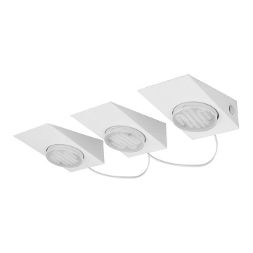 Eglo 89608 - SET van 3 spots KOB 3xGX53/7W/230V