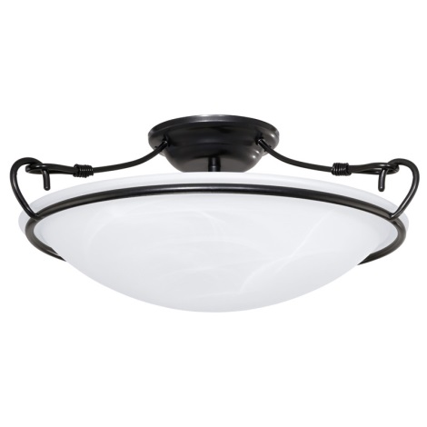 EGLO 89719 - Plafondlamp MARA 1 2xE27/60W zwart / wit