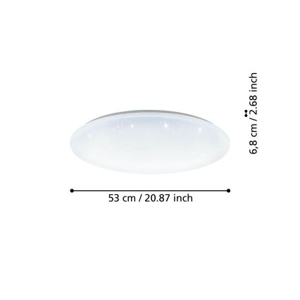 Eglo - Dimbare LED Plafond Lamp LED/44,8W/230V 2700-6500K ZigBee