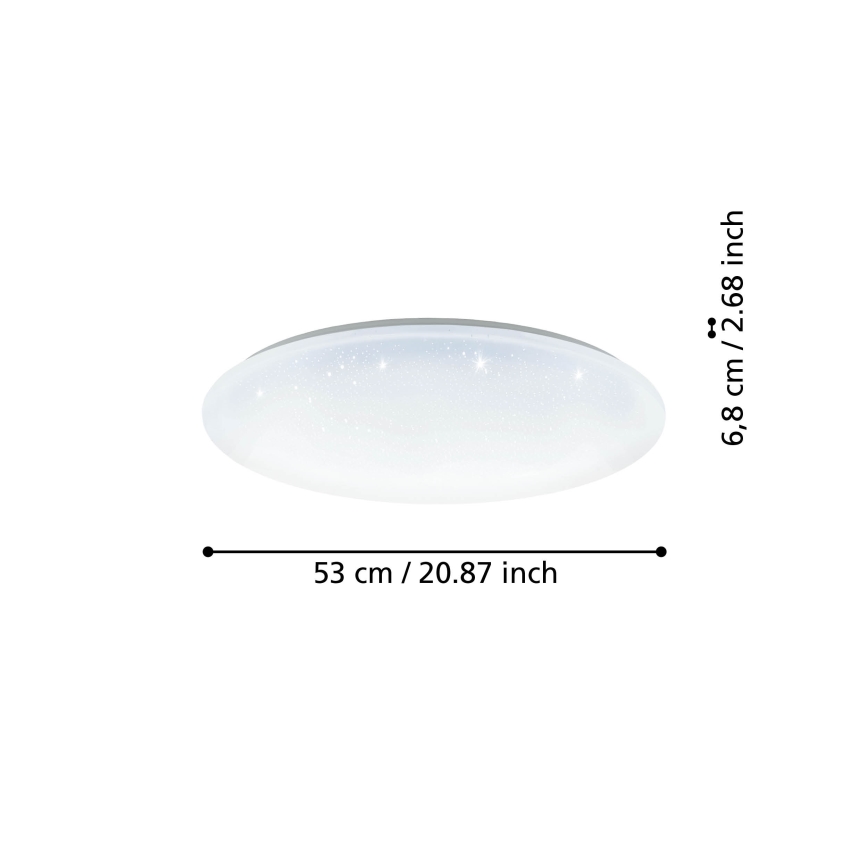 Eglo - Dimbare LED Plafond Lamp LED/44,8W/230V 2700-6500K ZigBee