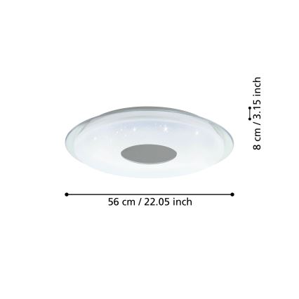 Eglo - Dimbare LED Plafond Lamp LED/44,8W/230V 2700-6500K ZigBee