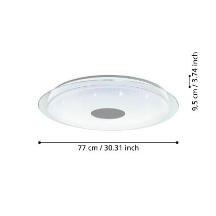 Eglo - Dimbare LED Plafond Lamp LED/38,1W/230V 2700-6500K ZigBee