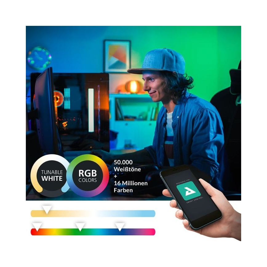 Eglo - LED RGBW dimbare badkamer spiegelverlichting 15,6W/230V IP44 ZigBee