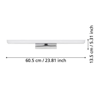 Eglo - LED RGBW dimbare badkamer spiegelverlichting 15,6W/230V IP44 ZigBee