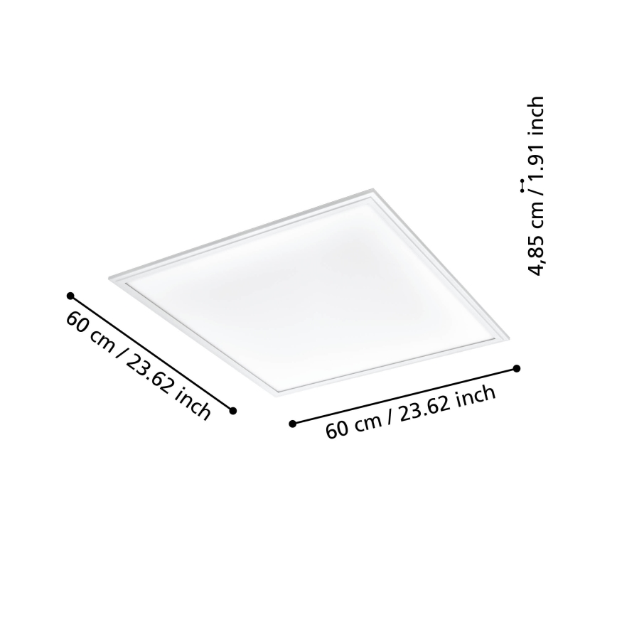 Eglo - Dimbare LED Plafond Lamp LED/33W/230V wit ZigBee