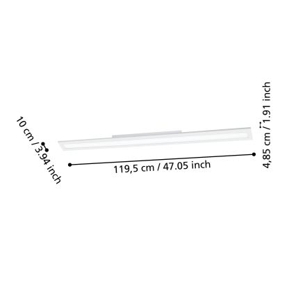 Eglo - LED dimbare plafondlamp LED/33,5W/230V 2700-6500K wit ZigBee