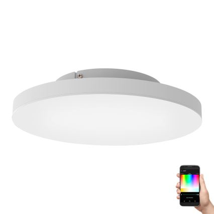 Eglo - Dimbare LED RGBW Plafond Lamp LED/22,4W/230V ZigBee