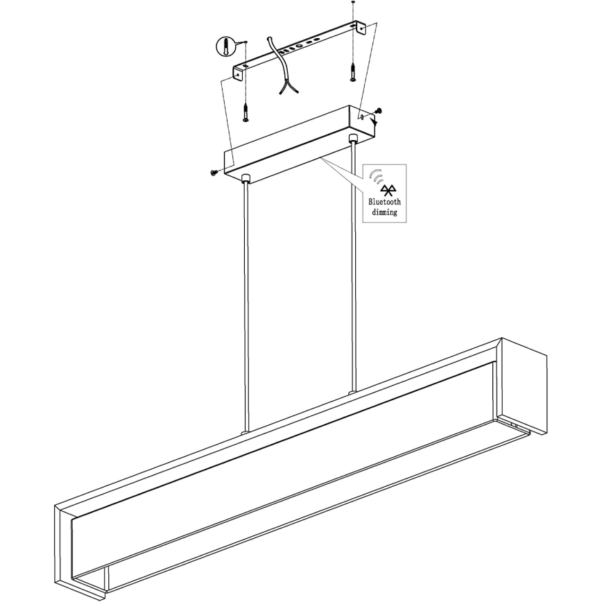Eglo - Dimbare LED RGBW Hanglamp aan een koord LED/33,6W/230V ZigBee
