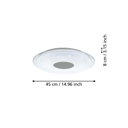 Eglo - Dimbare LED Plafond Lamp LED/19,2W/230V ZigBee