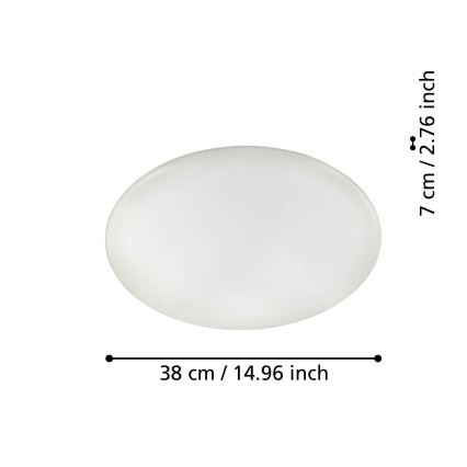 Eglo - Dimbare LED Plafond Lamp LED/19,2W/230V ZigBee