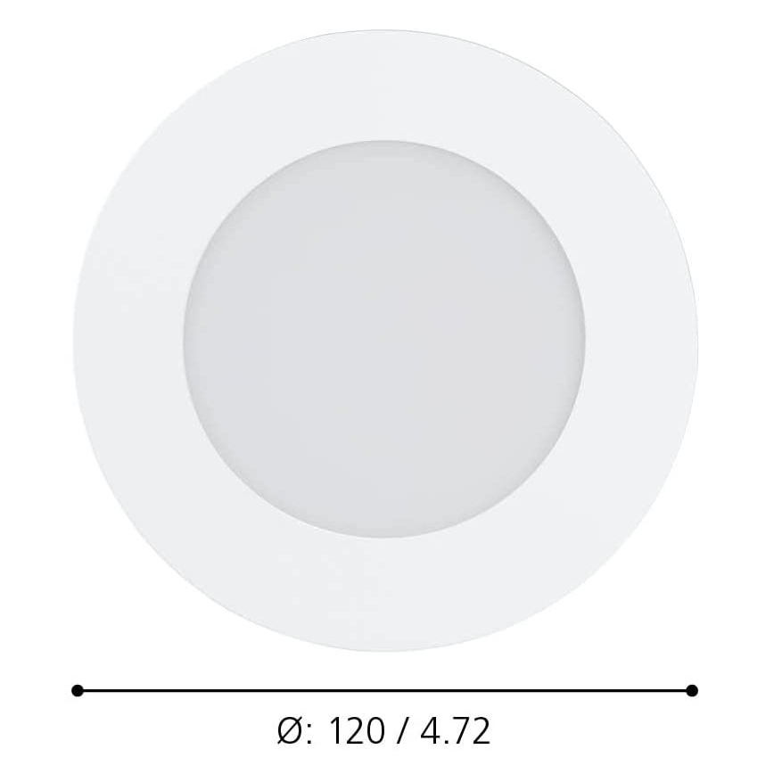 Eglo 900101 - Dimbare LED Badkamer Inbouw Lamp FUEVA-Z  LED/5,4W/230V IP44 ZigBee