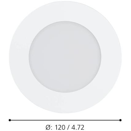 Eglo - Dimbare LED-badkamerarmatuur LED/5,4W/230V IP44 ZigBee Ø 11,7 cm