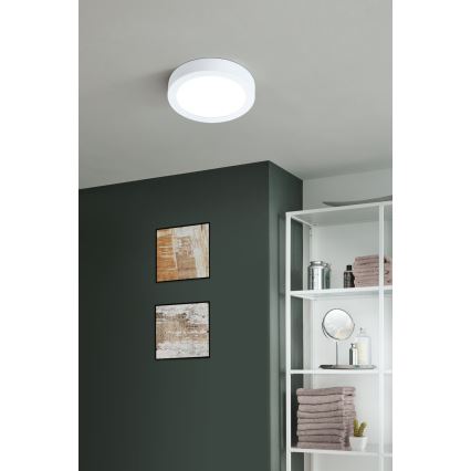 Eglo - Dimbare LED-plafondlamp voor badkamer LED/16,5W/230V 2700-6500K IP44 ZigBee Ø 21 cm