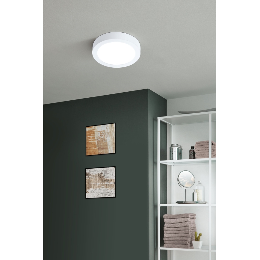 Eglo - Dimbare LED-plafondlamp voor badkamer LED/16,5W/230V 2700-6500K IP44 ZigBee Ø 21 cm