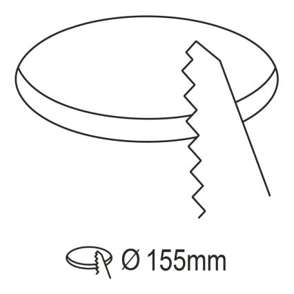Eglo - Dimbare LED inbouwlamp voor badkamer LED/10,5W/230V 2700-6500K IP44 ZigBee Ø 16,5 cm