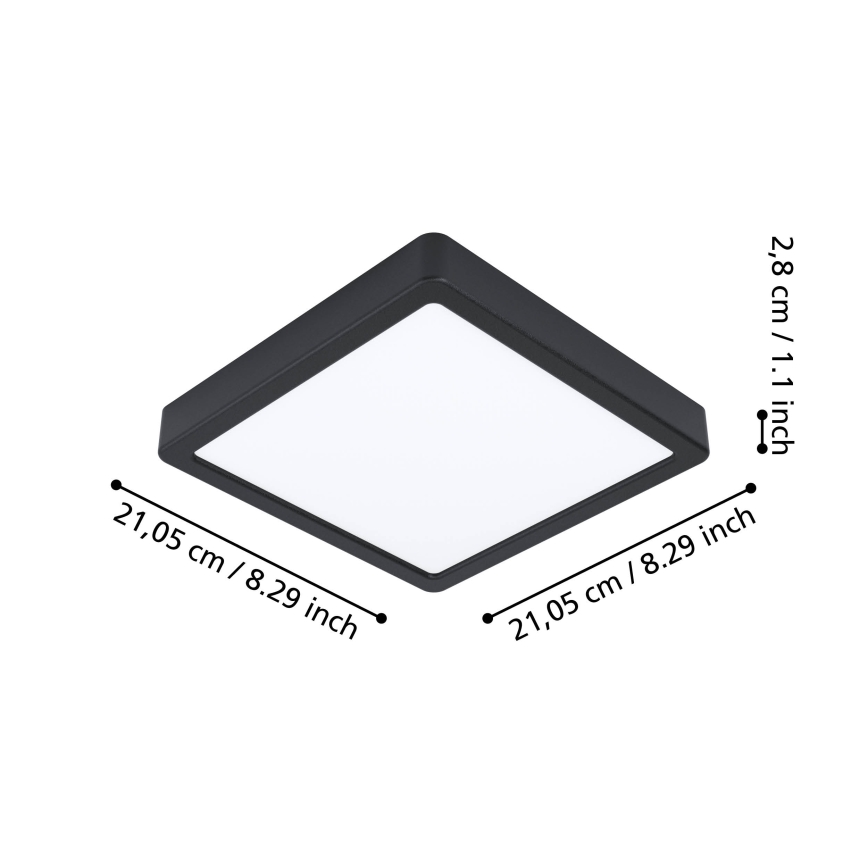 Eglo - Dimbare LED Badkamer Plafond Lamp LED/16,5W/230V IP44 ZigBee