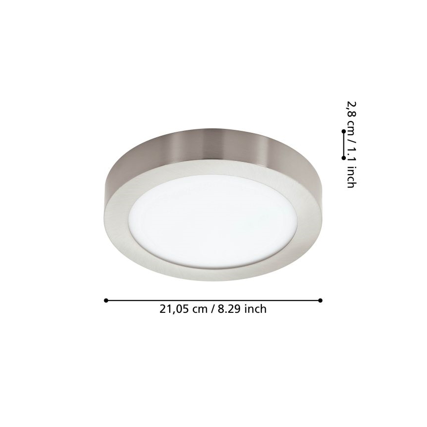 Eglo - Dimbare LED-plafondlamp voor de badkamer LED/16,5W/230V IP44 ZigBee Ø 21 cm