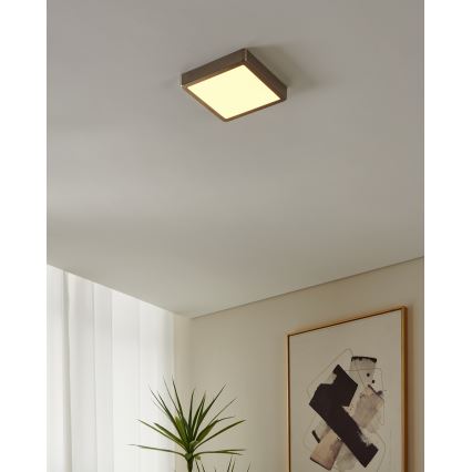 Eglo - Dimbare LED-badkamerarmatuur, 16,5W, 230V, IP44, ZigBee, 21x21 cm