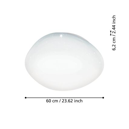 Eglo - Dimbare LED RGBW Plafond Lamp LED/33W/230V ZigBee