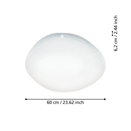 Eglo - LED RGBW Dimbaar plafondlamp LED/33W/230V ZigBee