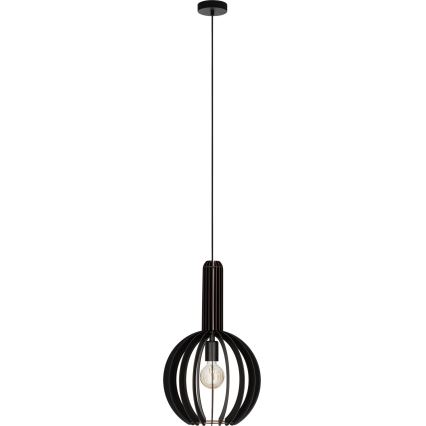 Eglo - Hanglamp aan kabel 1xE27/40W/230V Ø 31 cm zwart