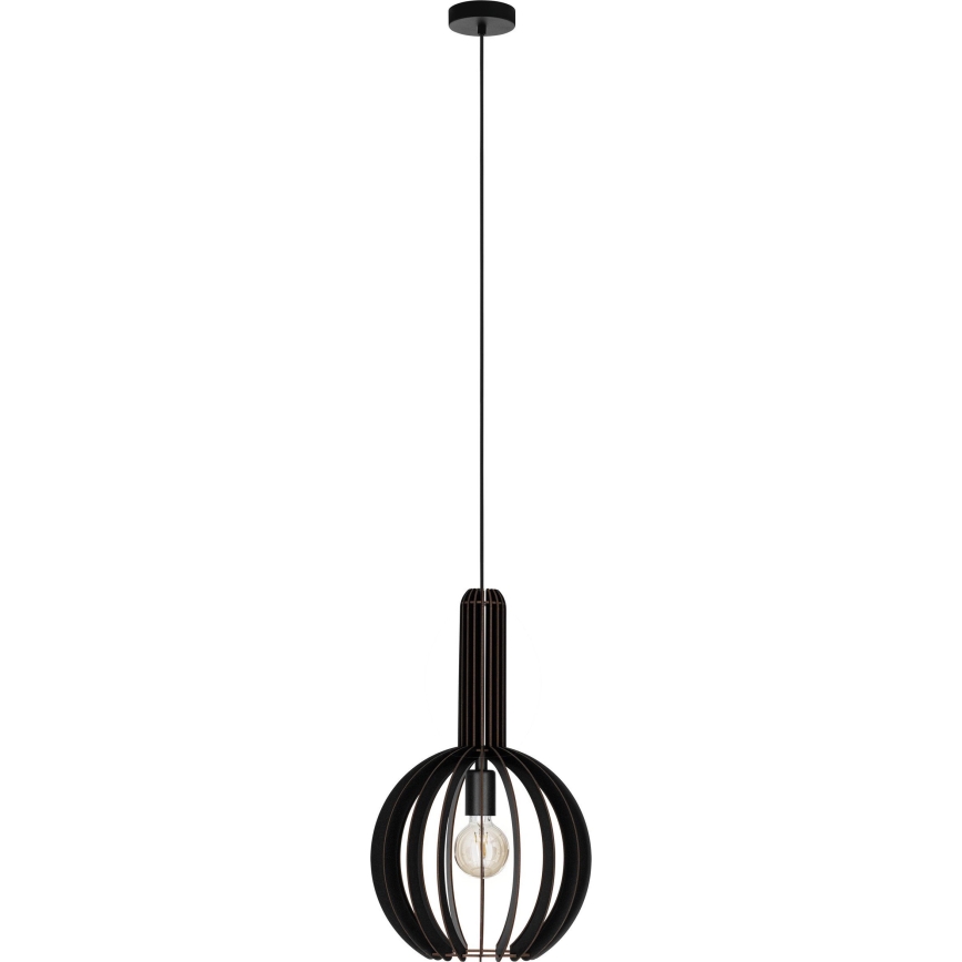 Eglo - Hanglamp aan kabel 1xE27/40W/230V Ø 31 cm zwart