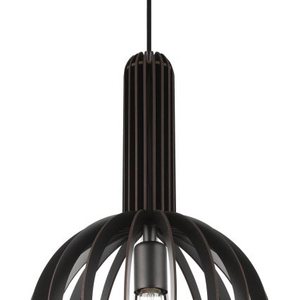 Eglo - Hanglamp aan kabel 1xE27/40W/230V Ø 31 cm zwart