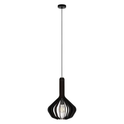 Eglo - Hanglamp aan kabel 1xE27/40W/230V pr. 38 cm zwart