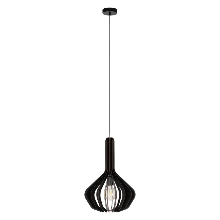 Eglo - Hanglamp aan kabel 1xE27/40W/230V pr. 38 cm zwart