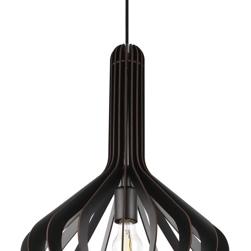 Eglo - Hanglamp aan kabel 1xE27/40W/230V pr. 38 cm zwart