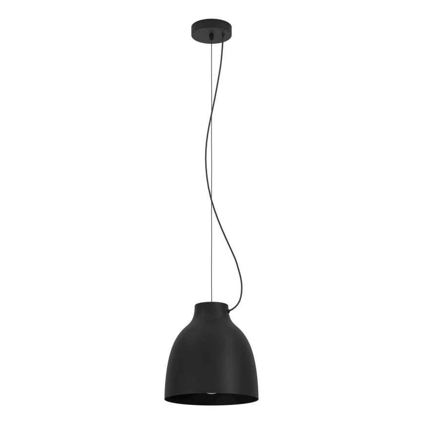 Eglo - Hanglamp aan een koord 1xE27/40W/230V zwart