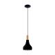 Eglo - Hanglamp aan een koord 1xE27/40W/230V diameter 18 cm zwart
