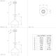 Eglo  - Hanglamp aan een koord 1xE27/40W/230V diameter 40 cm