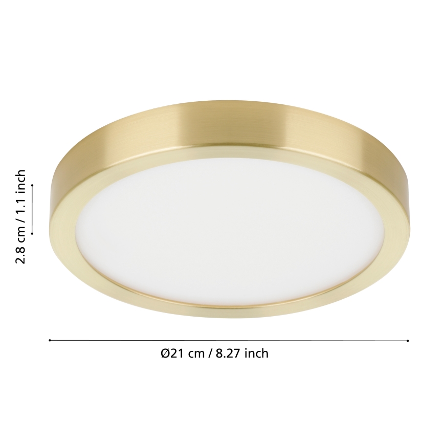 Eglo - LED-plafondlamp LED/17W/230V Ø 21 cm Ø 21 cm