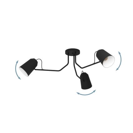 Eglo - Plafondlamp 3xE27/25W/230V