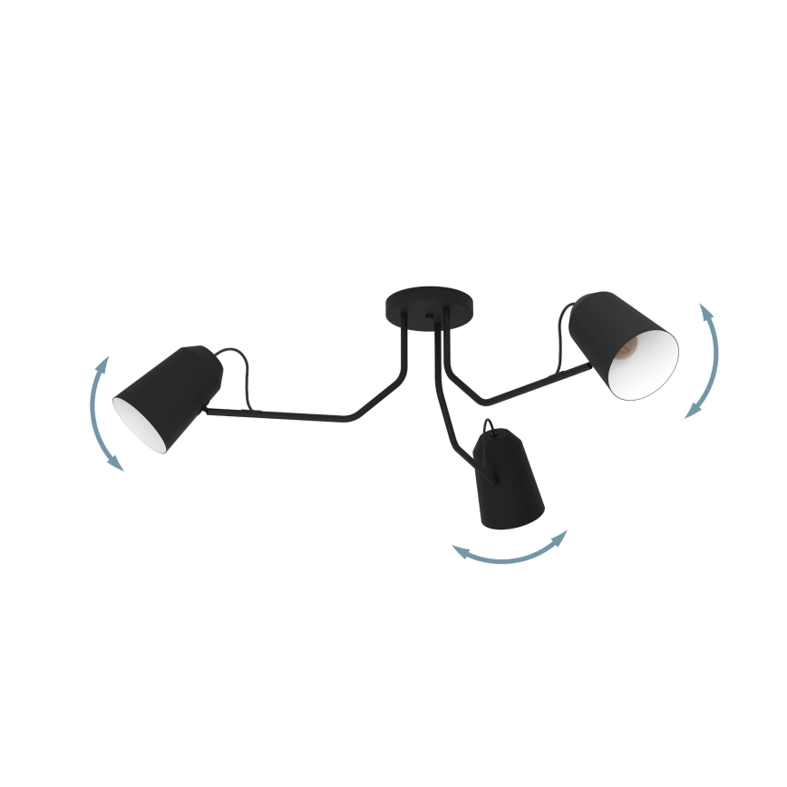 Eglo - Plafondlamp 3xE27/25W/230V