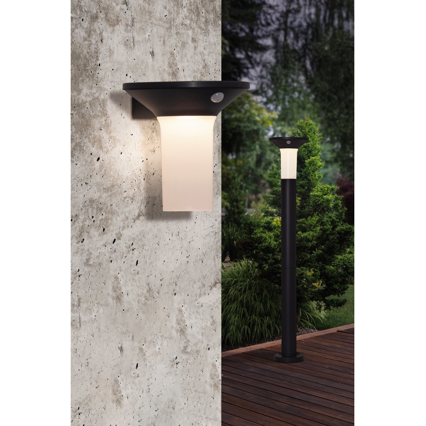 Eglo - Solar LED lamp met sensor voor buiten 6xLED/0,03W/3,7V 1500 mAh IP44