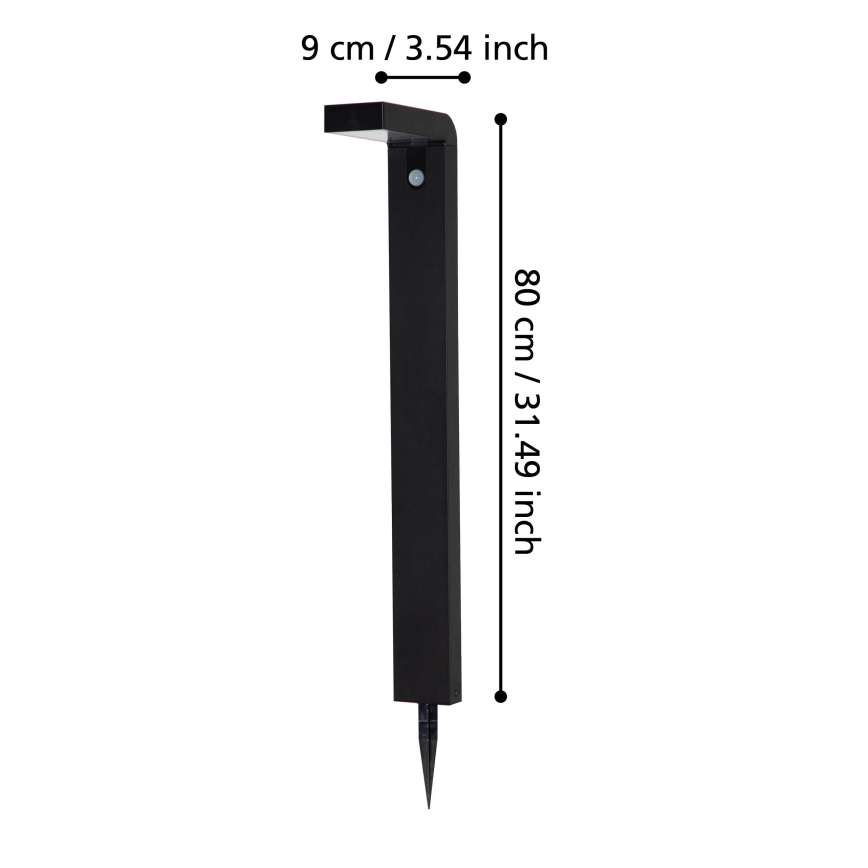 Eglo - Solar LED lamp met sensor voor buiten 18xLED/0,2W/3,7V 2200 mAh IP44