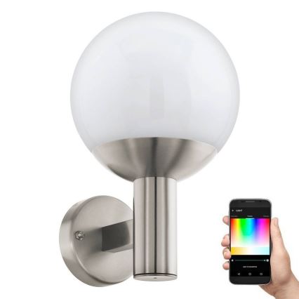 Eglo - LED RGB Dimbare buitenwandlamp E27/9W/230V 2700-6500K IP44