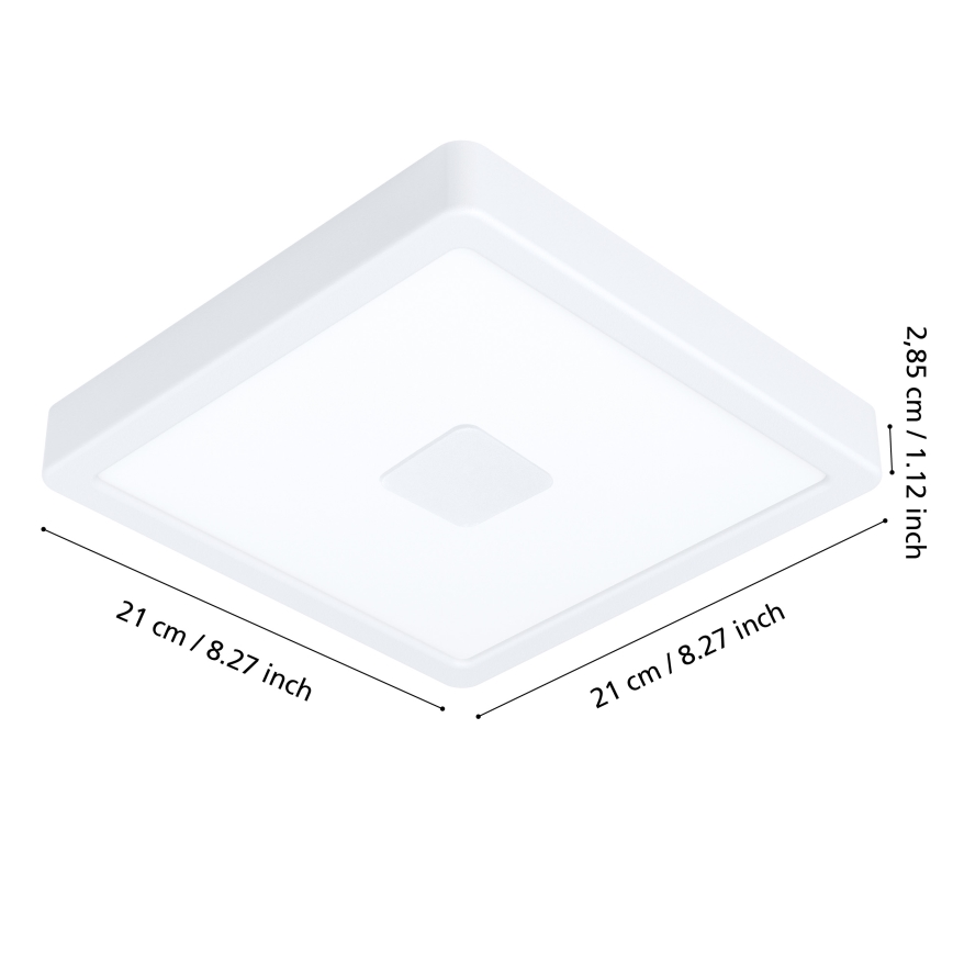 Eglo - LED Buitenplafondlamp LED/17W/230V IP44 wit