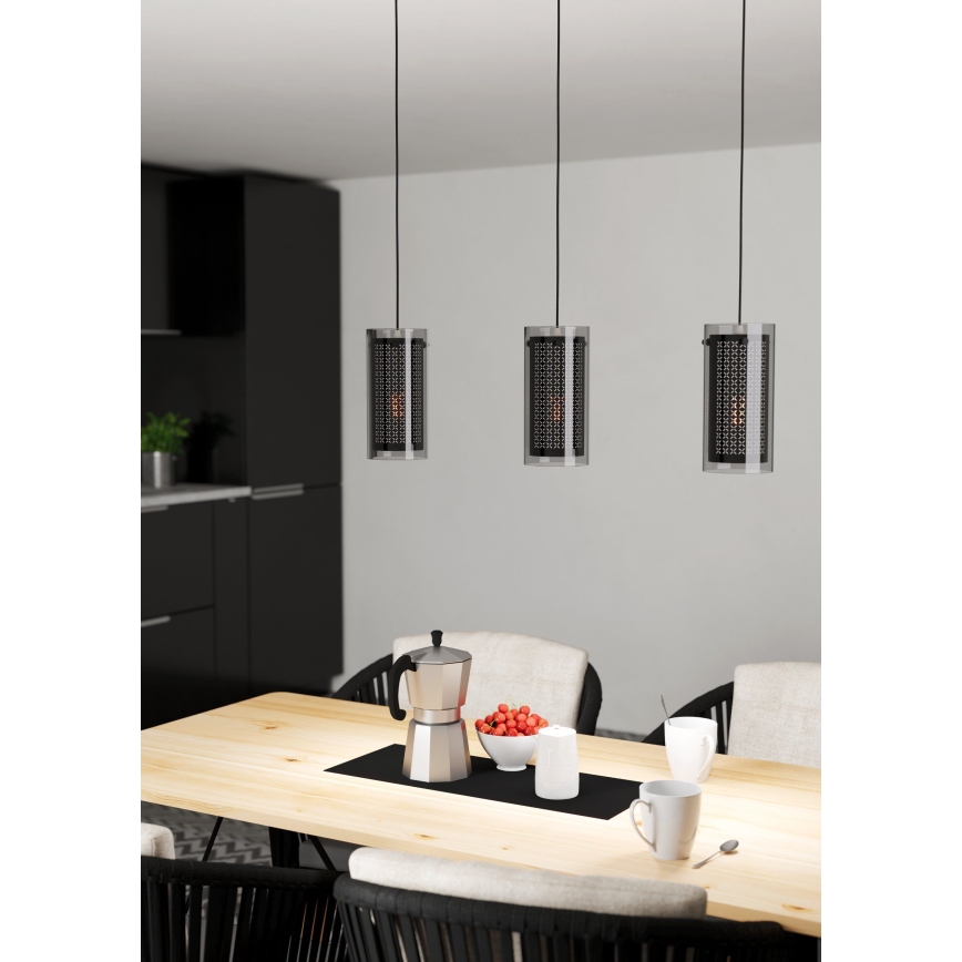 Eglo - Hanglamp aan een koord 3xE27/10W/230V