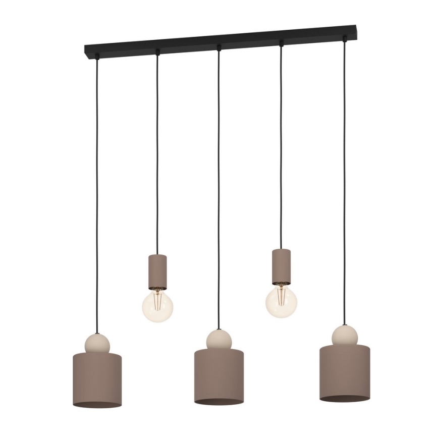 Eglo - Hanglamp aan kabel 5xE27/40W/230V