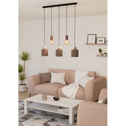 Eglo - Hanglamp aan kabel 5xE27/40W/230V
