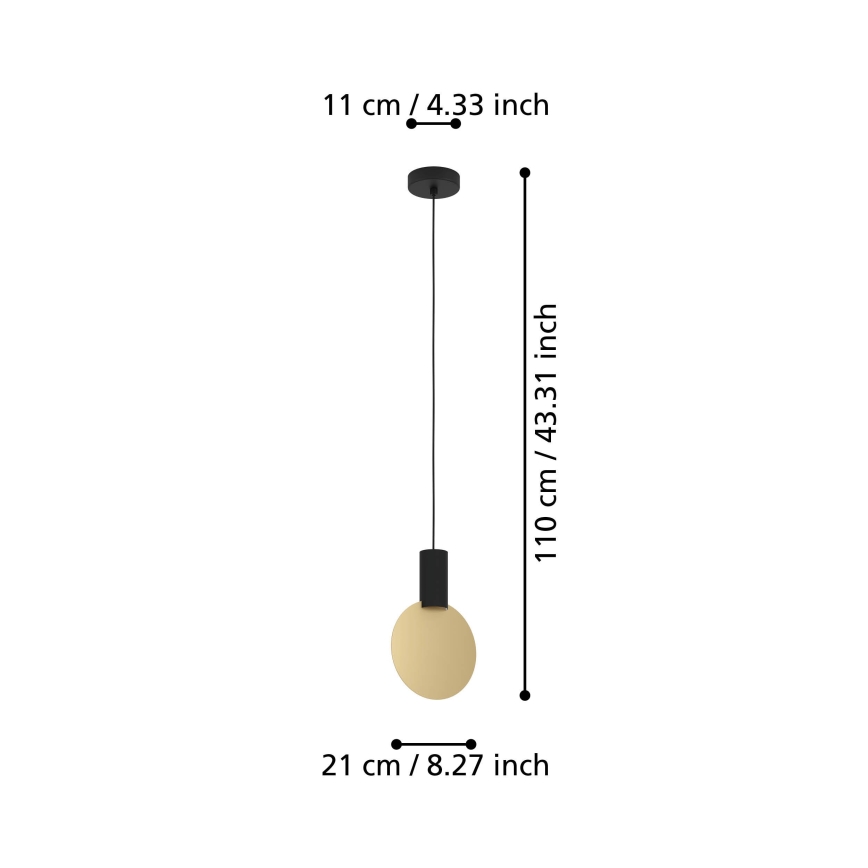 Eglo - LED Hanglamp aan een koord 1xGU10/4,5W/230V 3000K