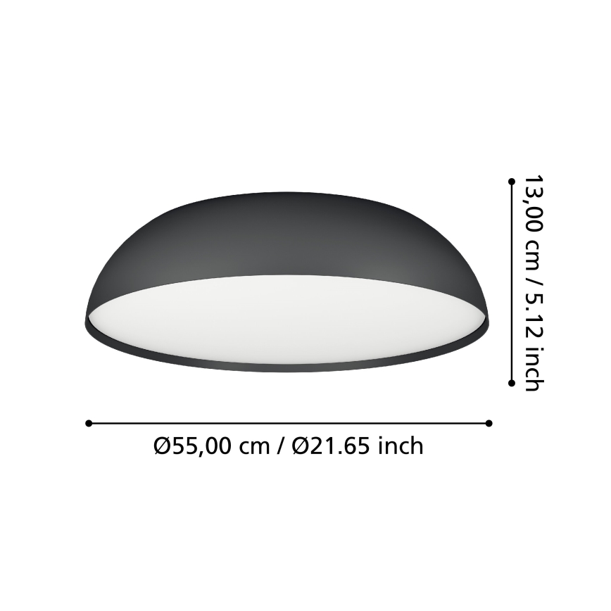 Eglo - LED RGBW Dimbare plafondlamp 3xLED/11W/230V 2700-6500K diameter 55 cm