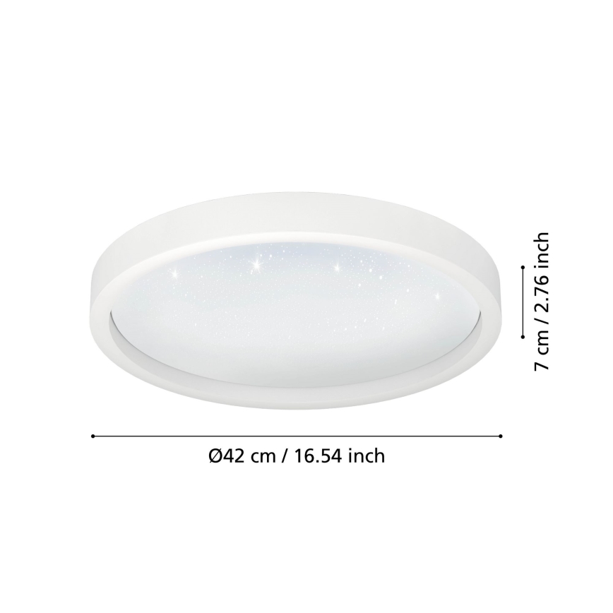 Eglo - LED RGBW Dimbare plafondlamp LED/17,8W/230V 24700-6500K