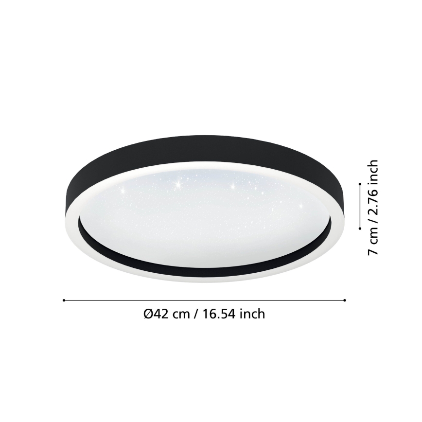 Eglo - LED RGBW Dimbare plafondlamp LED/17,8W/230V 2700-6500K