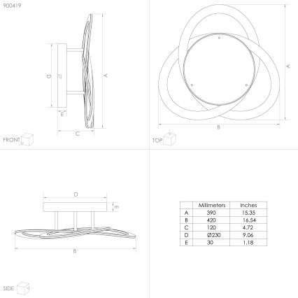 Eglo - LED Plafondlamp LED/35W/230V