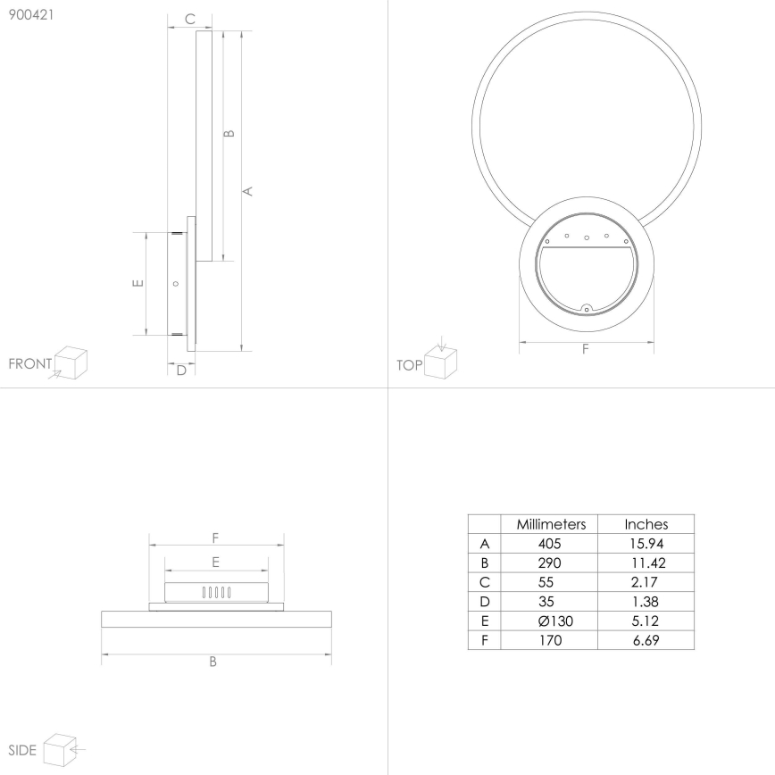 Eglo - LED Dimbare plafondlamp LED/15W/230V zwart + afstandsbediening